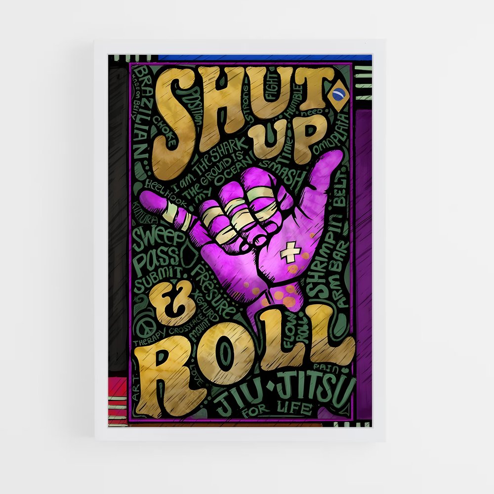 Poster Bjj Ninja – affiche Jiu-jitsu brésilien (vue 3)